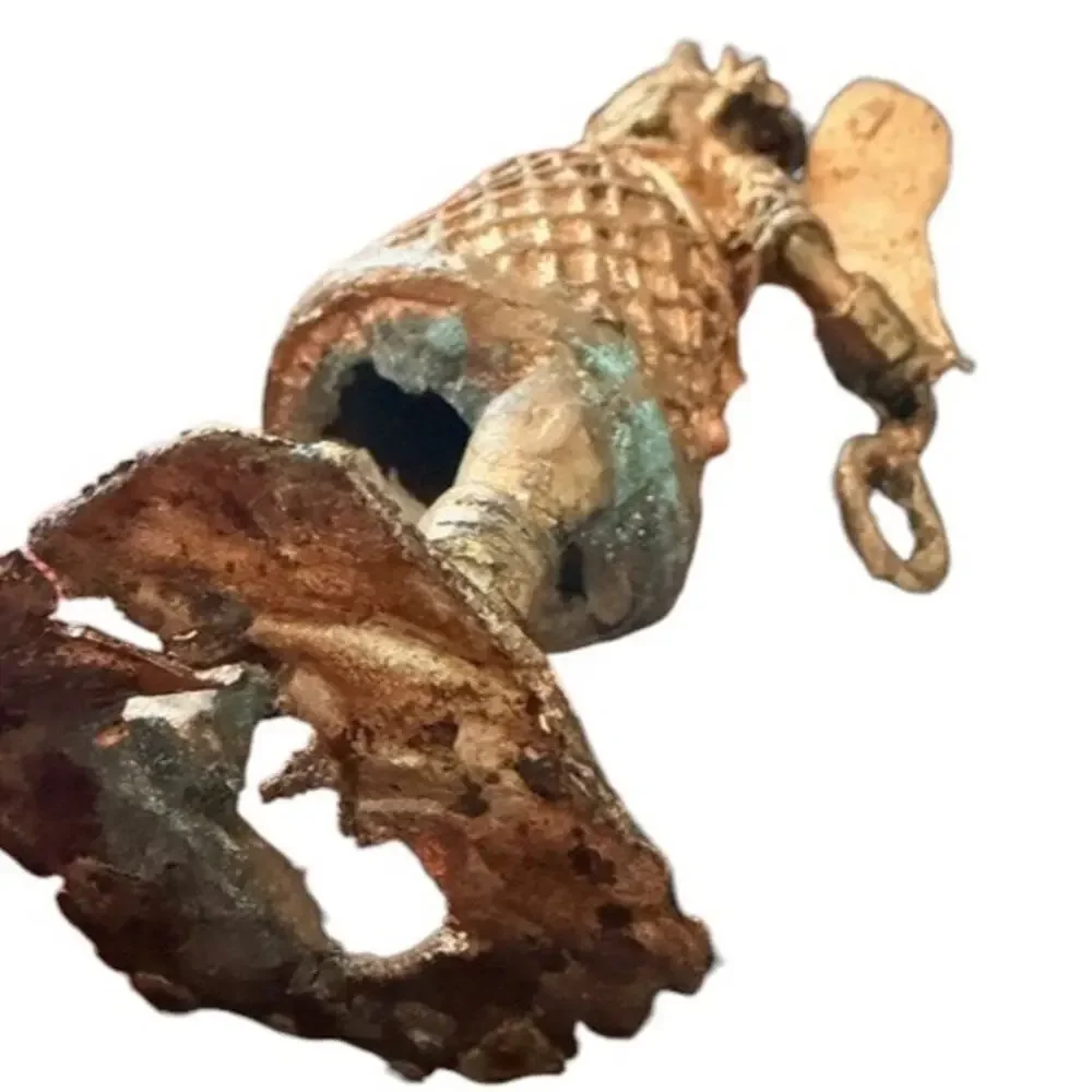 African Benin Style Bronze Warrior Figures (Set of 2) 🌍